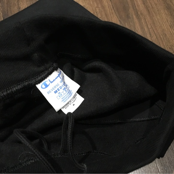 (M) NEW Men's Champion Reserve Weave Black Jogger - Picture 5 of 5